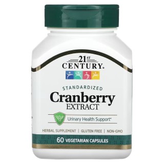 Натуральна добавка 21st Century Cranberry Extract Standardized, 60 вегакапсул