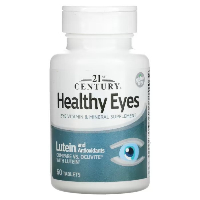 Витамины и минералы 21st Century Healthy Eyes Lutein & Antioxidants, 60 таблеток