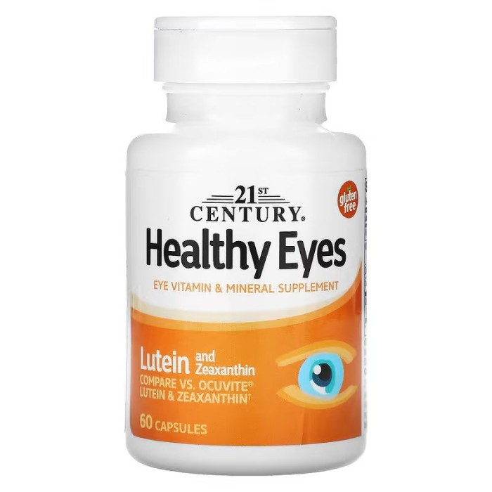Вітаміни та мінерали 21st Century Healthy Eyes Lutein & Zeaxanthin, 60 капсул