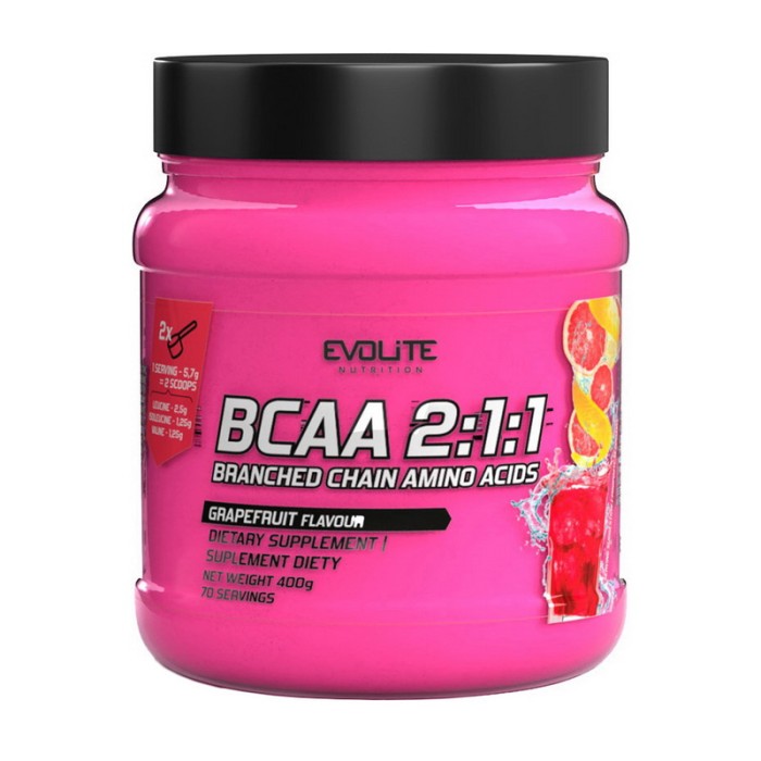 Evolite Nutrition BCAA 2:1:1 (400 g, grapefruit)