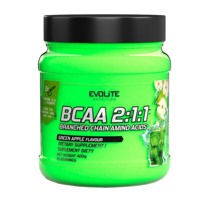 Evolite Nutrition BCAA 2:1:1 (400 g, green apple)