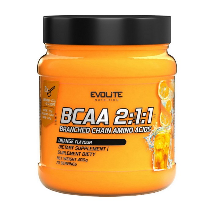 Evolite Nutrition BCAA 2:1:1 (400 g, orange)