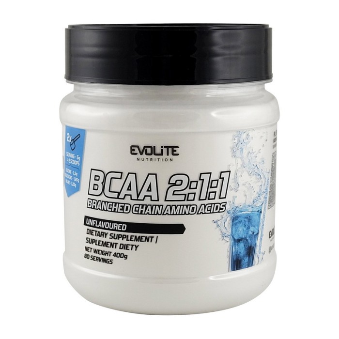 Evolite Nutrition BCAA 2:1:1 (400 g, unflavoured)