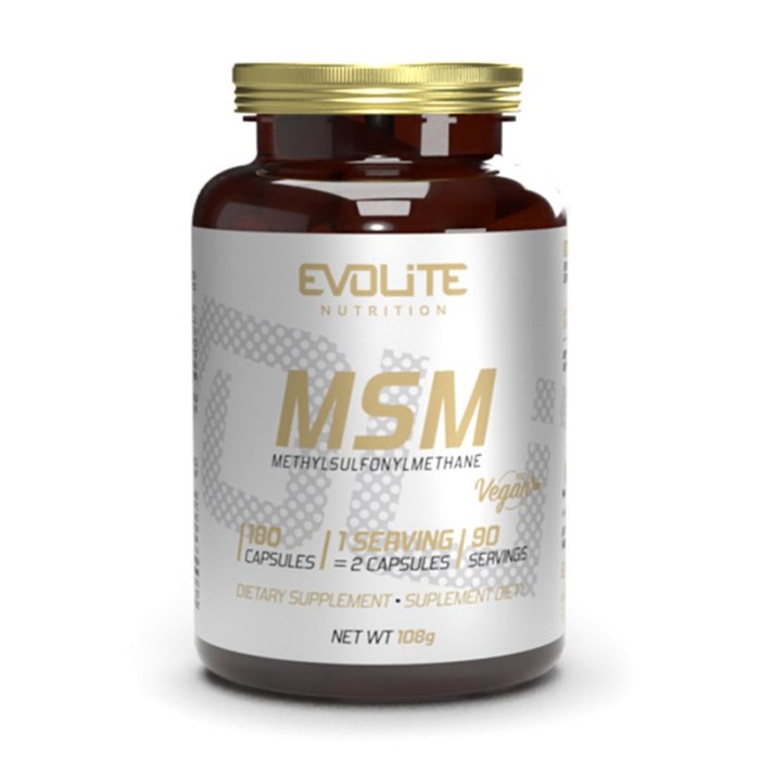 Препарат для суставов и связок Evolite Nutrition MSM, 180 вегакапсул