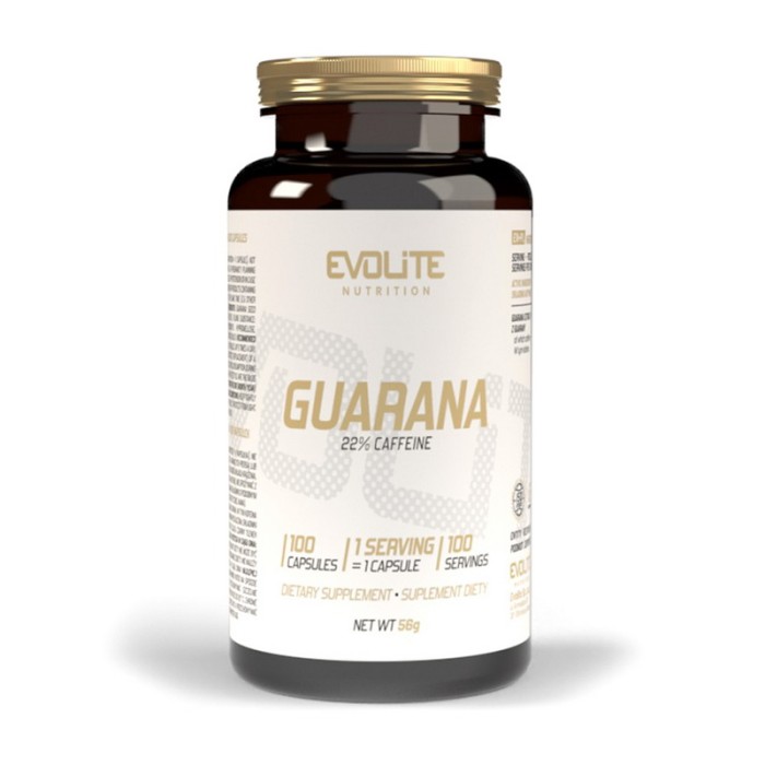 Натуральная добавка Evolite Nutrition Guarana, 100 вегакапсул.
