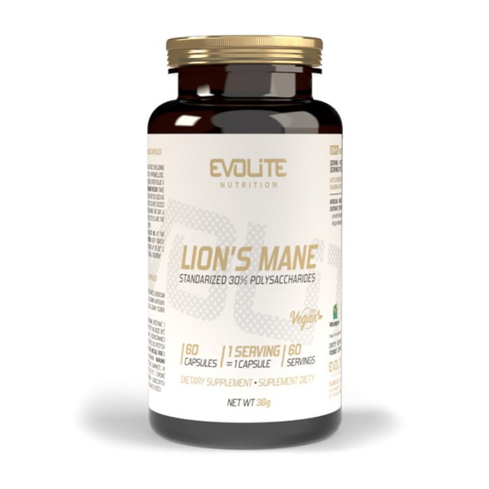 Evolite Nutrition Lion's Mane (60 вегетаріанських капсул)