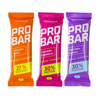 Progress Nutrition Pro Bar 30% (45 г, шоколадно-полуничний)
