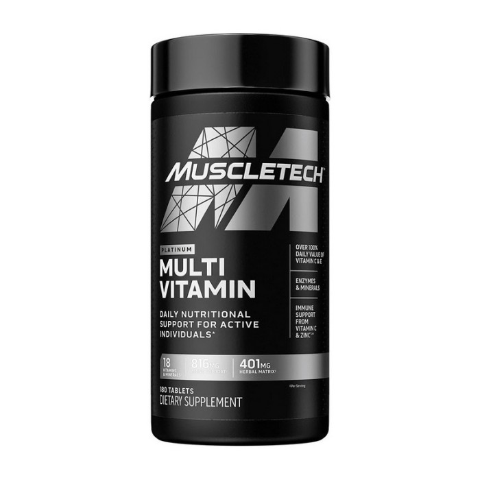 Мультивітаміни MuscleTech Platinum (180 таблеток)