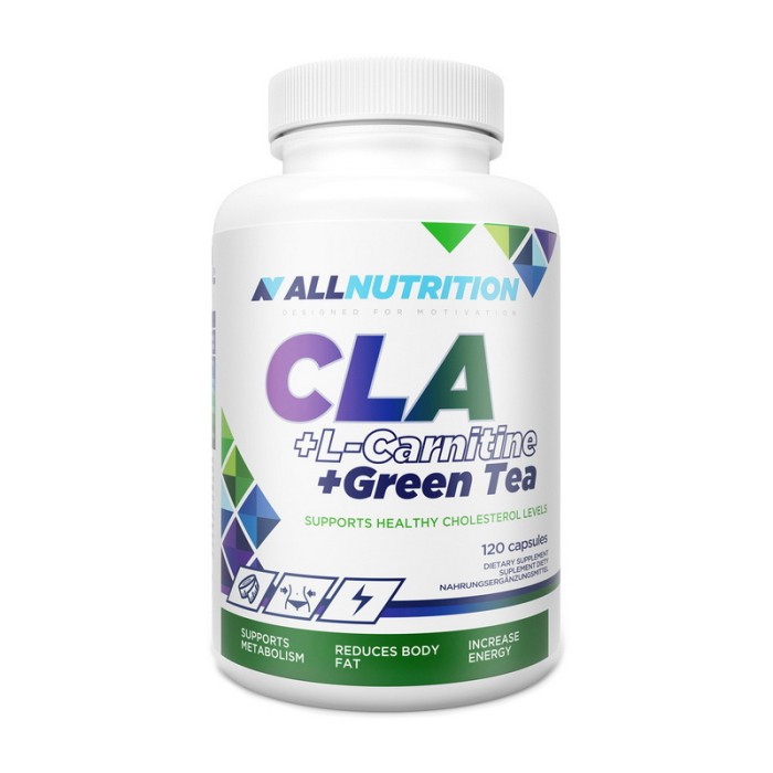 All Nutrition CLA + L-карнітин + зелений чай (120 капсул)