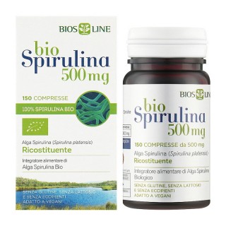 Bios Line Bio Spirulina 500 мг (150 таблеток)