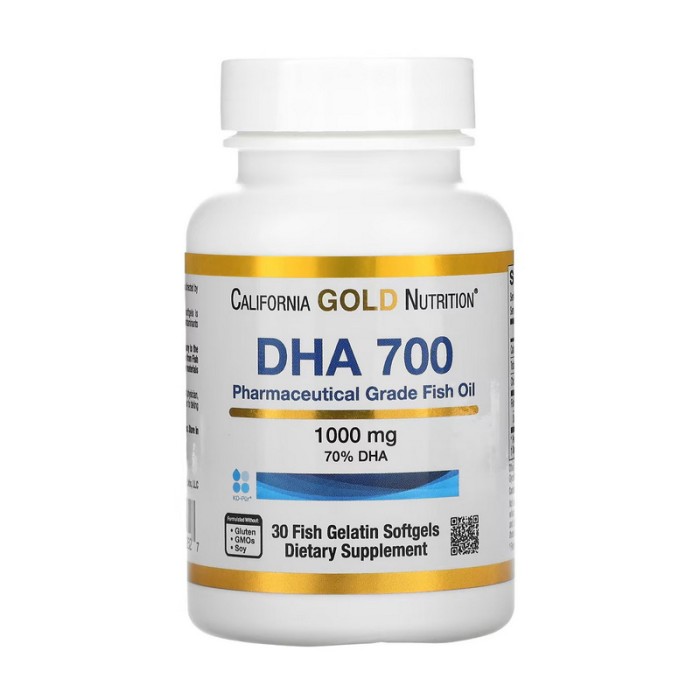 California Gold Nutrition DHA 700 (30 м'яких желатинових капсул з риб'ячого походження)