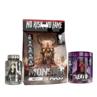 Набори Monster Mass (7 kg strawberry) + Creatine (300 g pure) + Tribuvar T 1000 (90 tab)