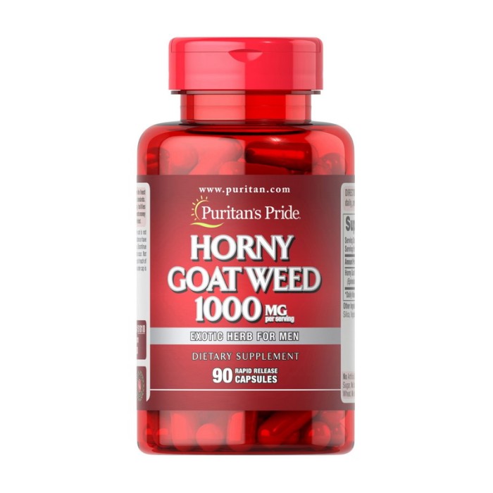 Puritan's Pride Horny Goat Weed 1000 мг (90 капсул)