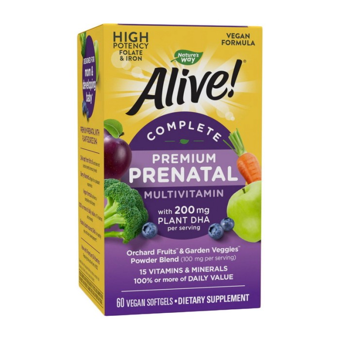 Nature's Way Alive! Premium Prenatal (60 veg softgels)