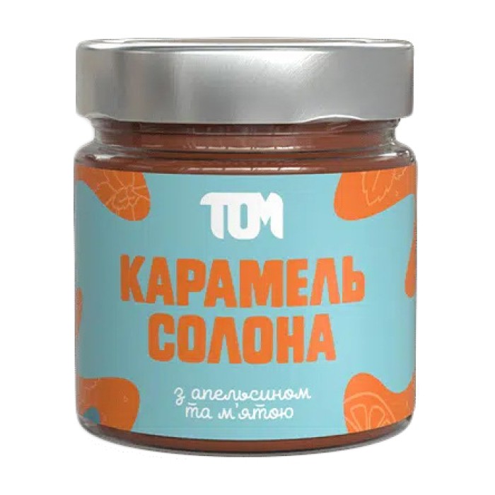 TOM peanut butter Карамель Солона (200 g, апельсином та м'ятою)