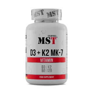 MST Vitamin D3 + K2 MK-7 (120 sgels)