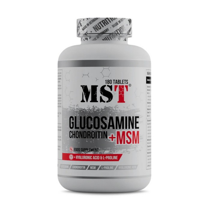 MST Glucosamine Chondroitin + MSM + hyaluronic acid (180 tab)