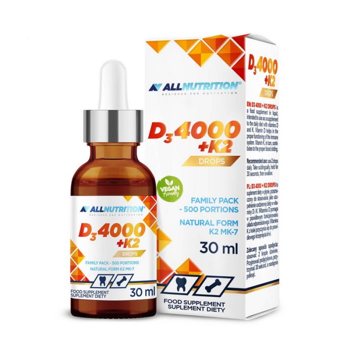 Краплі All Nutrition Vit D3 4000 + K2 (30 мл)