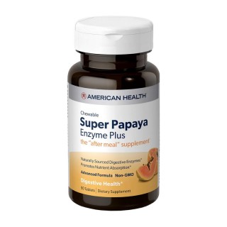 Жувальні таблетки American Health Super Papaya Enzyme Plus (90 таблеток)