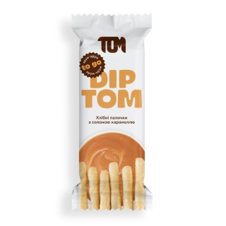 TOM peanut butter Хлебные палочки с соленой карамелью (34 g)