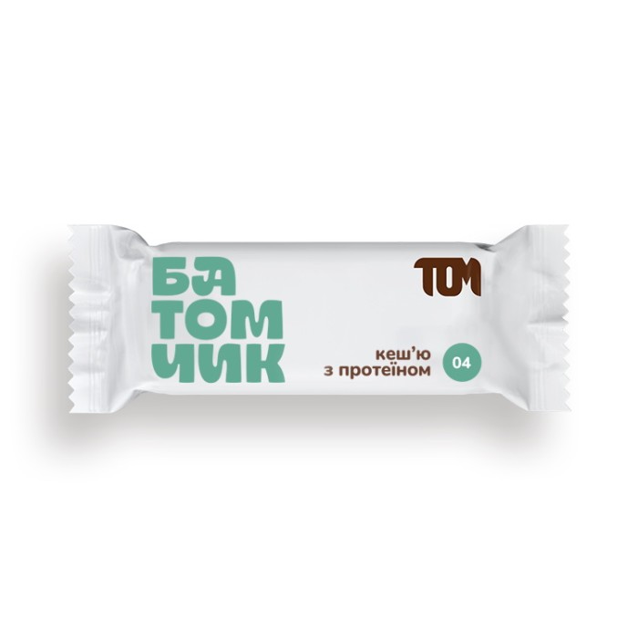 TOM peanut butter Батомчик кеш'ю з протеїном (45 g)