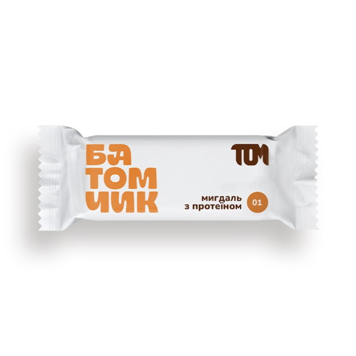 TOM peanut butter Батомчик миндаль с протеином (45 g)