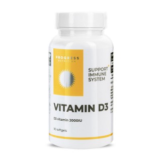 Progress Nutrition Vitamin D3 2000IU (90 sgels)