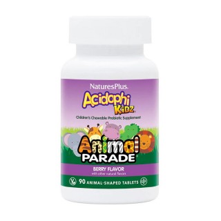 Natures Plus Animal Parade Acidophi Kidz (90 таблеток у формі тварин, ягоди)