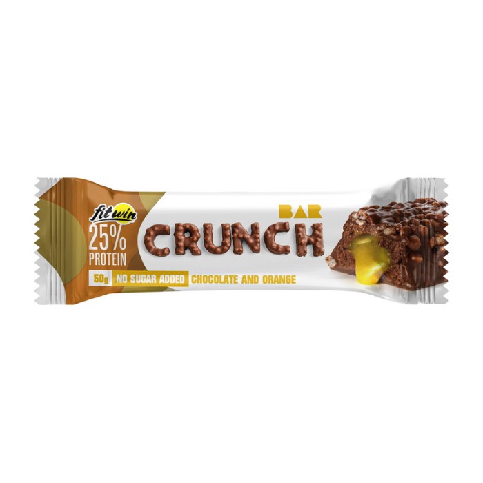 FitWin Crunch Bar No Sugar Added (50 g, chocolate and orange)