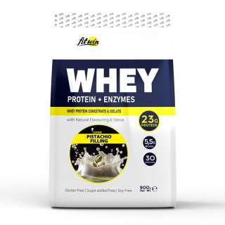 FitWin Whey Protein + Enzymes (900 g, pistachio filling)