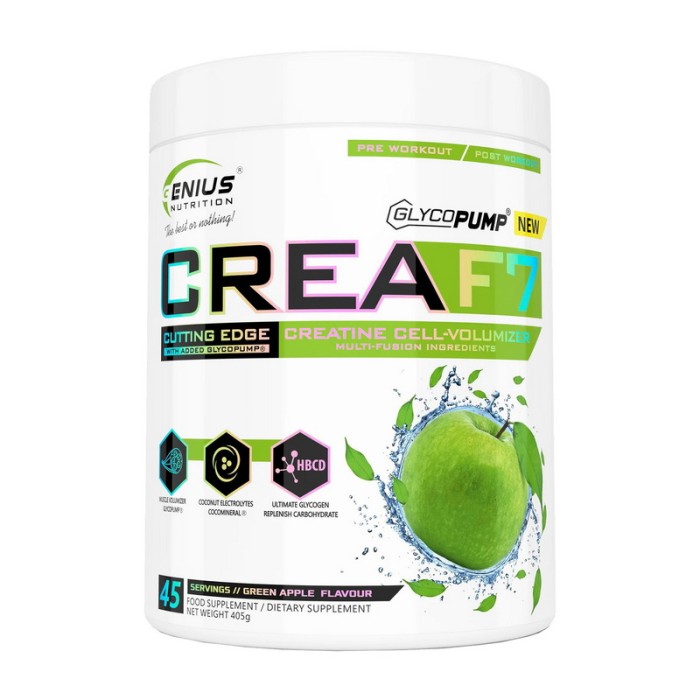 Genius Nutrition Crea F7 (405 g, green apple)