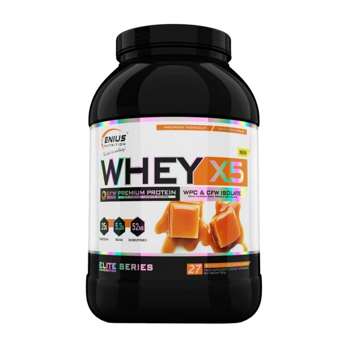 Genius Nutrition Whey X5 (900 г, ванільний мед)