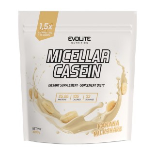 Evolite Nutrition Міцелярний казеїн (1 кг, банановий молочний коктейль)