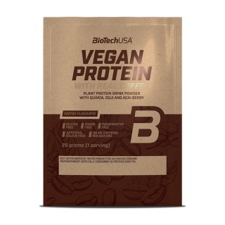 BioTech Vegan Protein With Real Coffee (25 г, кофе)