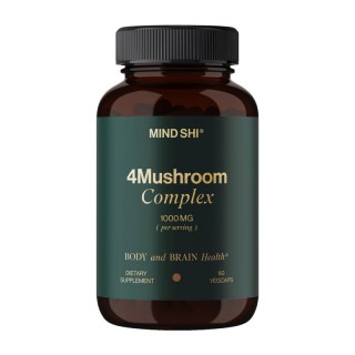 Комплекс Mind Shi 4Mushroom 1000 мг (60 рослинних капсул)