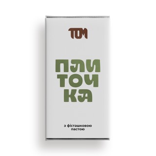 TOM peanut butter Плиточка з фісташковою пастою (100 g)
