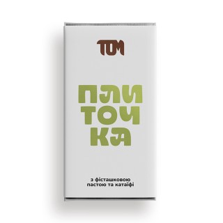 TOM peanut butter Плиточка з фісташковою пастою та катаїфі (100 g)