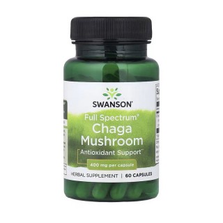 Swanson Чага Гриб 400 мг (60 капсул)