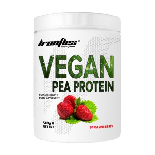 IronFlex Vegan Pea Protein (500 г, клубника)