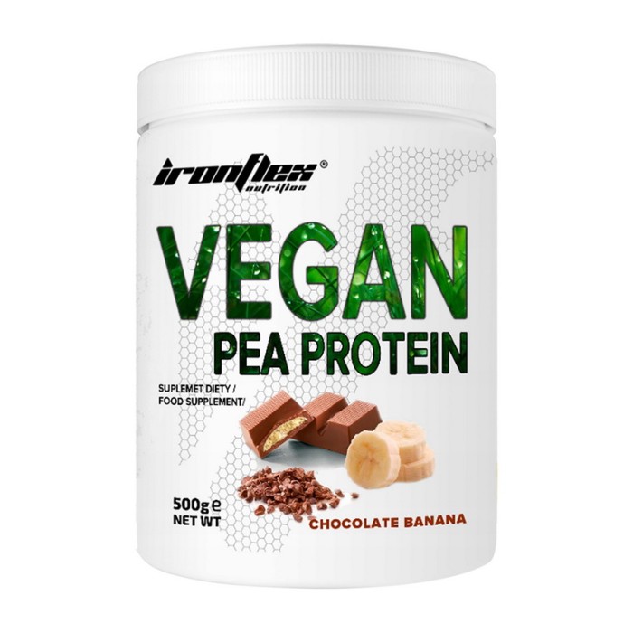 IronFlex Vegan Pea Protein (500 г, шоколадно-банановий)