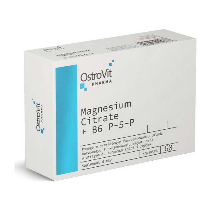 OstroVit Цитрат магнію + B6 P-5-P (60 капсул)