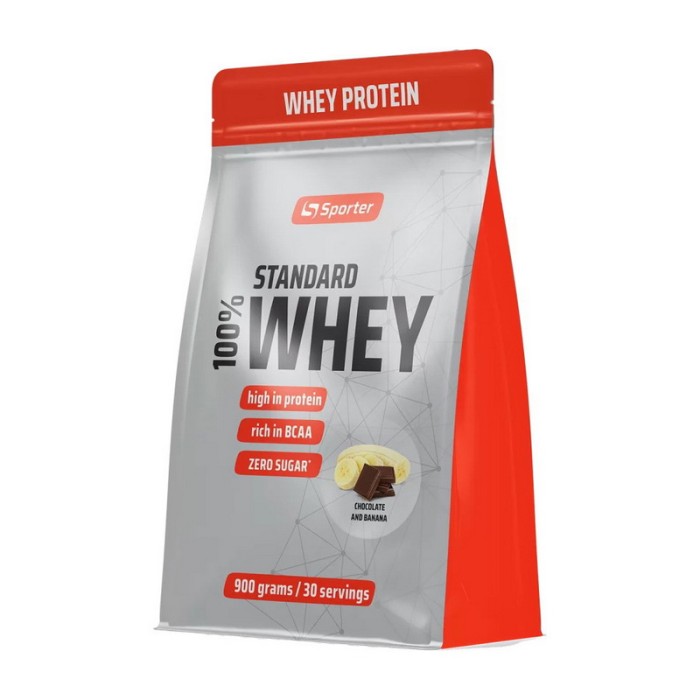 Sporter 100% Whey Standard (900 г, шоколад та банан)