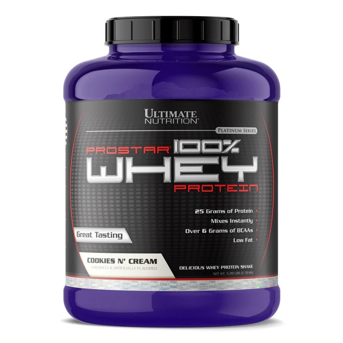 Prostar Whey 5,28 фунта - 2390 г, печенье-сливки