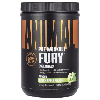 Передтренувальний комплекс Universal Nutrition Animal Fury, 30 порцій Зелене яблуко (483 грам)