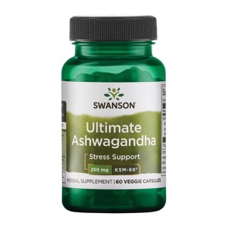 Ultimate Ashwagandha 250 мг - 60 растительных капсул
