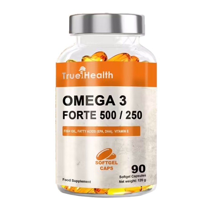 Жирні кислоти True Health Omega 3 Forte 500/250, 90 капсул