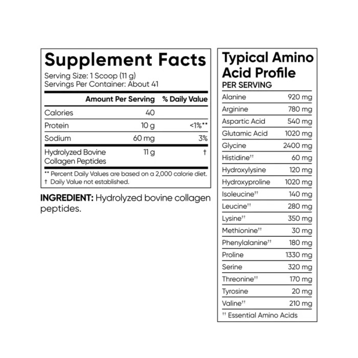 Коллагеновые пептиды - 454 г, без ароматизаторов