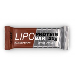 Батончик Lipobar Protein Bar, 50 грам Подвійний шоколад