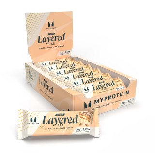 Хрустящие слои - 12 x 58 г белого шоколада с арахисом