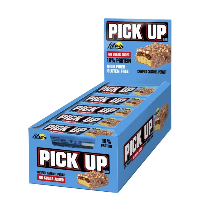 Батончик FitWin Pick Up, 20*45 грам - кранчі, карамель і арахіс